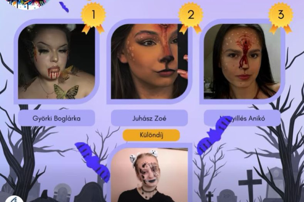 HALLOWEENI EREDMÉNYHIRDETÉS A KÓSBAN