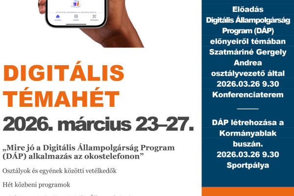 DIGITÁLIS TÉMAHÉT A KÓSBAN